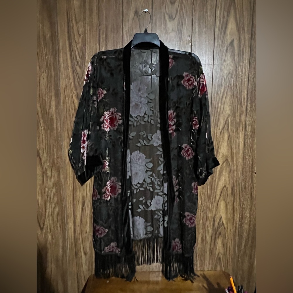 Vintage Sheer Floral Robe